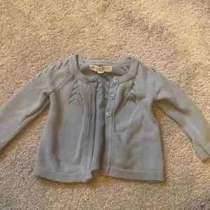 Light blue with a slight gray Kids Cardigan Sweater by Hope & Henry